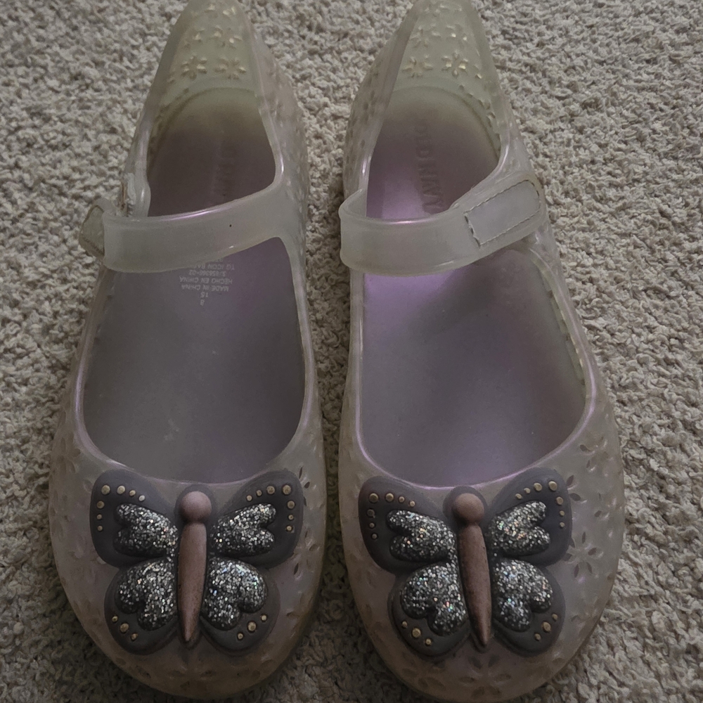 Kids Glitter Butterfly Mary Jane Shoes